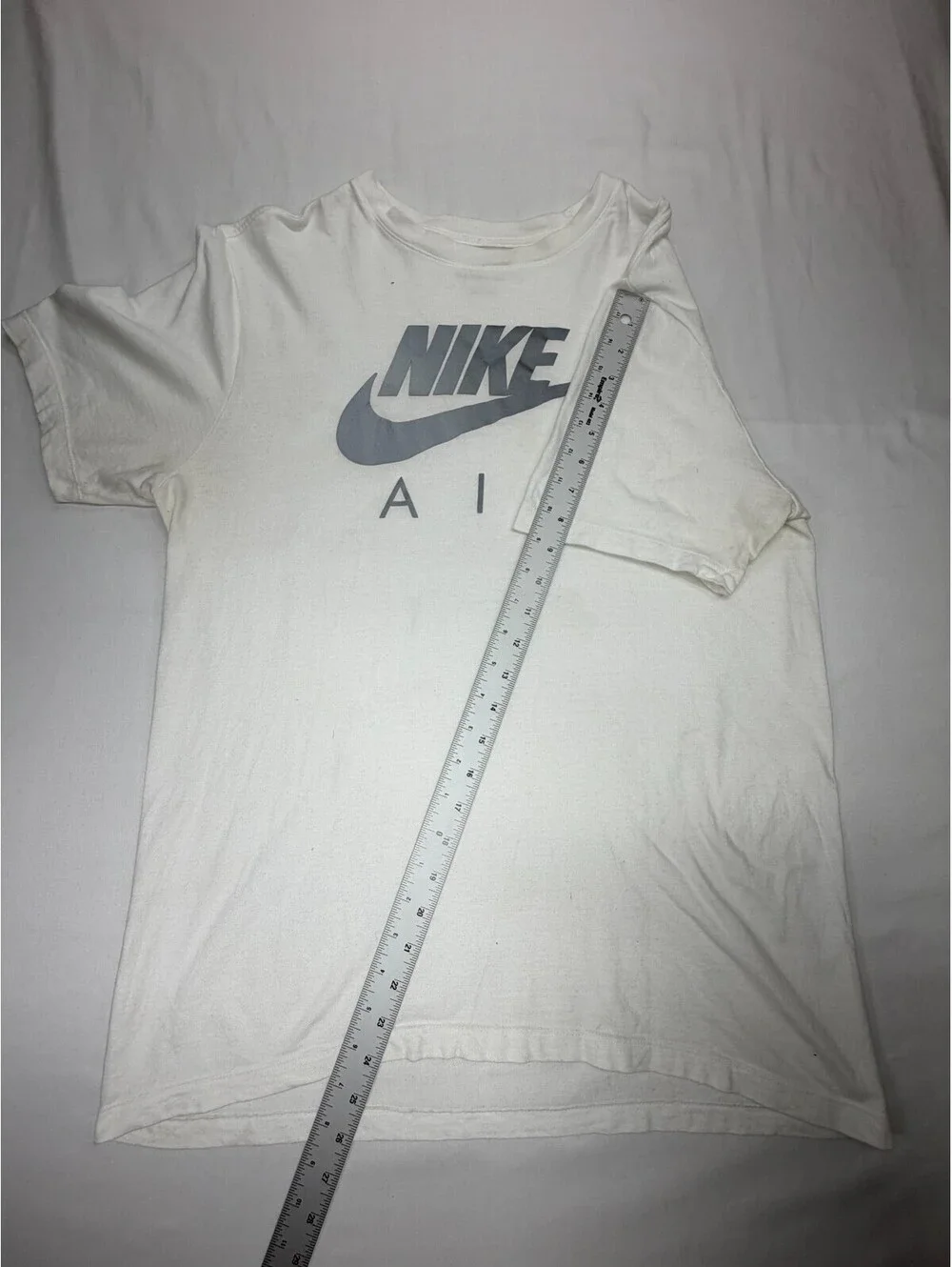 Nike AIr Men's T Shirt Short Sleeve The Nike Tee Graphic Print Size M White
